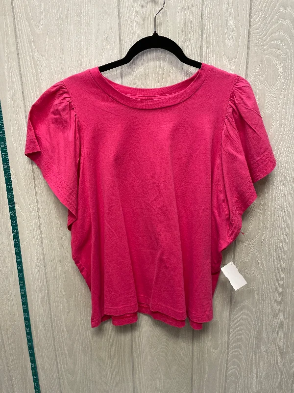 Top Short Sleeve By Old Navy In Pink, Size: 1x Relaxed Men's Beach