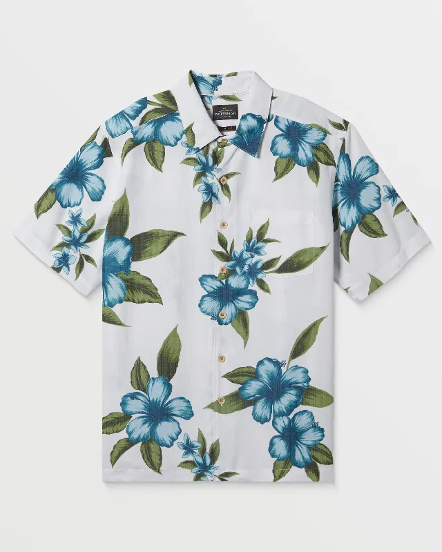 Waterman Outer Reef Shirt - Mystic Blue Lumberjack