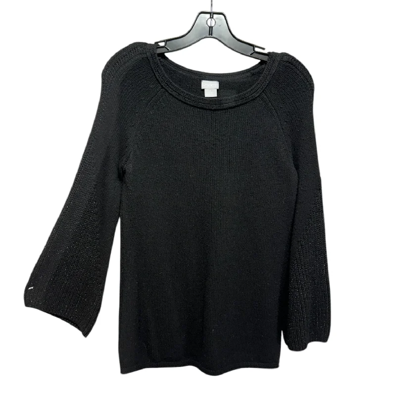 Sweater By Chicos In Black, Size: S Sophisticated Men's French