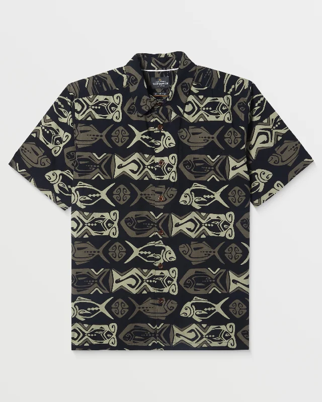 Waterman Band O Fish Shirt - Black Dynamic Men's Moto
