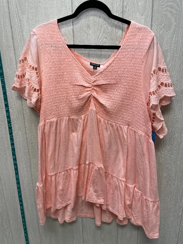 Top Short Sleeve By Torrid In Pink, Size: 3x Confident Men's Power