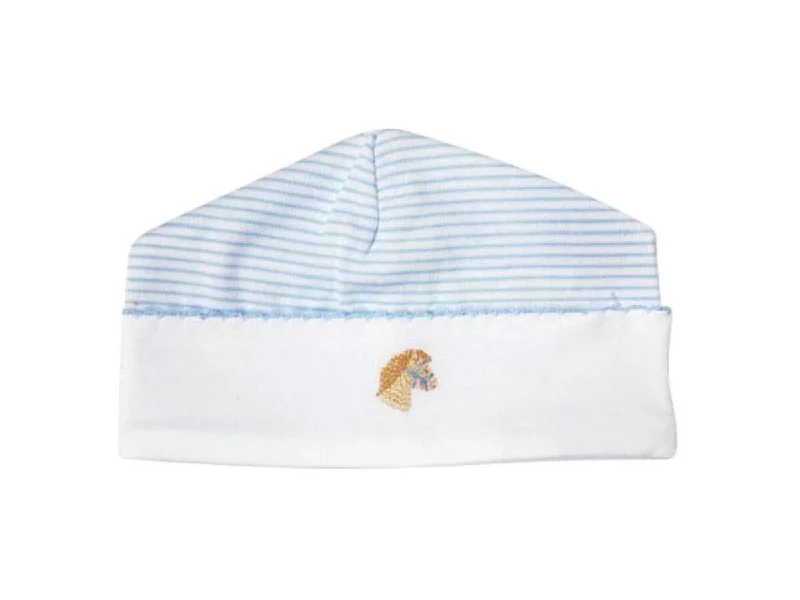 Rocking Horse Baby Boy Hat Laid