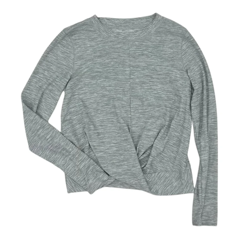 Athletic Top Ls Collar By Old Navy In Grey, Size:M Stylish Men's Neon