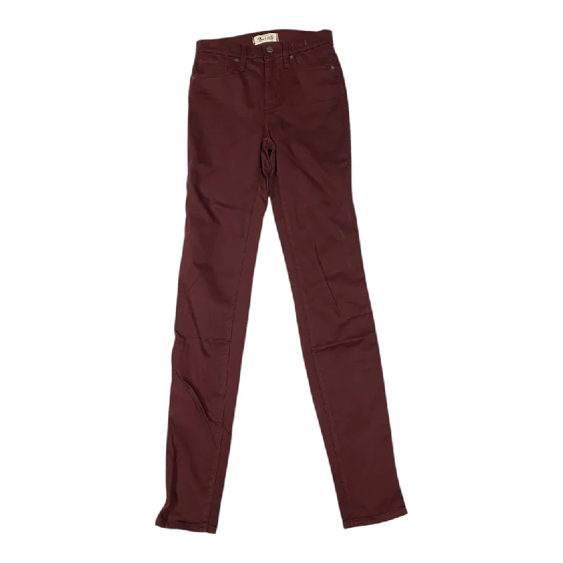 Jeans Skinny By Madewell In Maroon, Size:0 Minimalist Men's Casual 