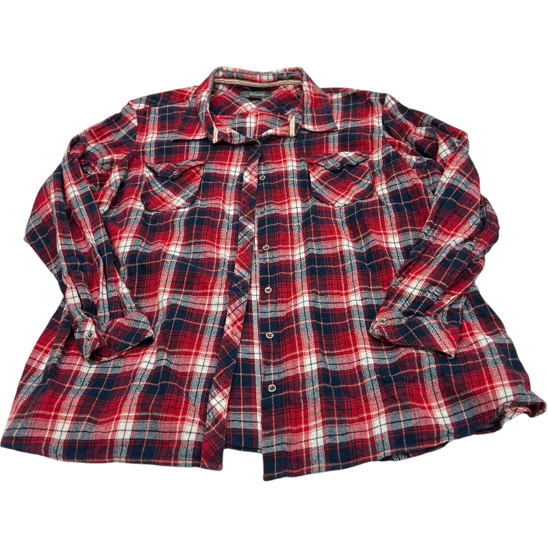 Top Long Sleeve By Natural Reflections In Plaid Pattern, Size: 2x Cclassic Men's Tweed Top Long Sleeve By Natural Reflections In Plaid Pattern, Size: 2x Cclassic Men's Tweed