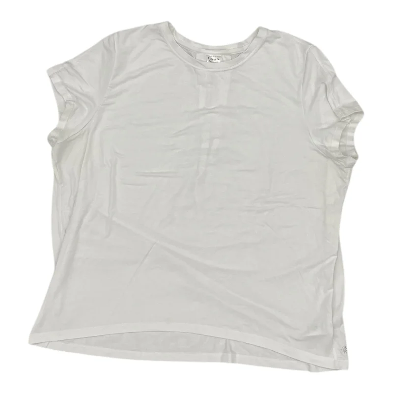 Athletic Top Ss By Athleta In White, Size:M Youthful Men's Pop