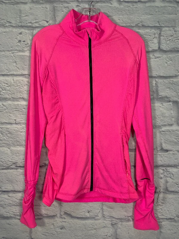 Athletic Jacket By Victorias Secret In Pink, Size: M Sleek Men's Contemporary 