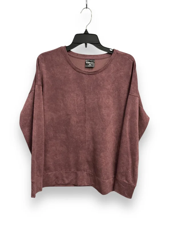 Athletic Top Long Sleeve Crewneck By 32 Degrees In Purple, Size: L Tailored