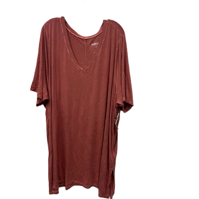 Top Short Sleeve By Torrid In Red, Size: 6x Trendy Men's Oversized