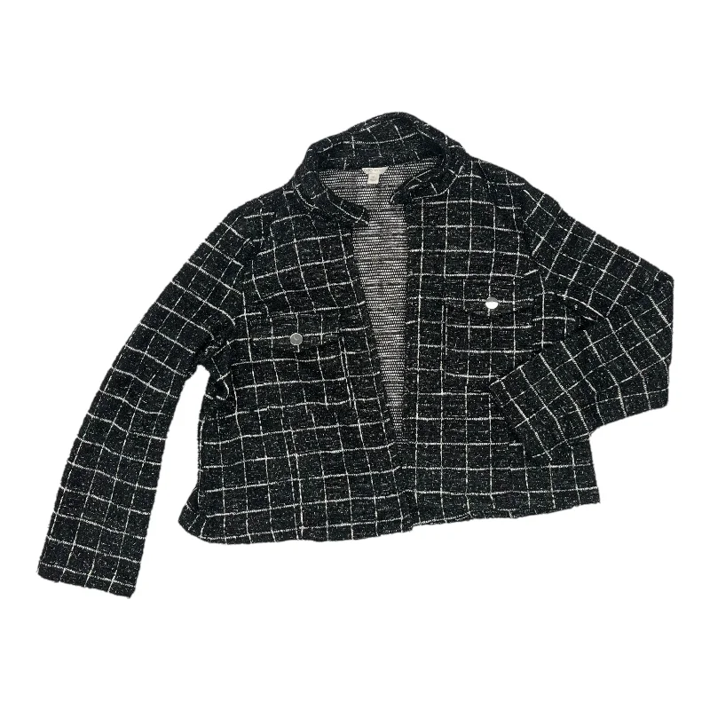 Jacket Shirt By Cato In Black, Size:Xl Athletic Men's High