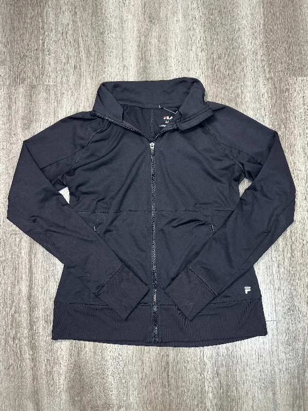 Athletic Jacket By Fila In Black, Size: M Tough Men's Military