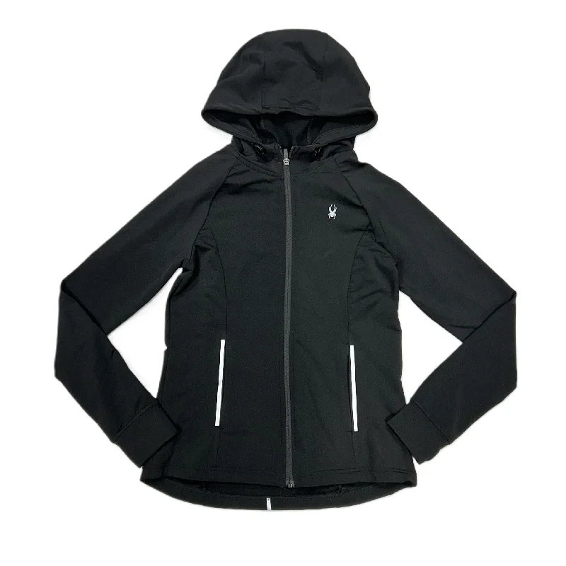 Athletic Jacket By Spyder In Black, Size: M Monochromatic Office Style
