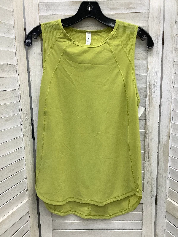 Green Athletic Tank Top Lululemon, Size 8 Tailored