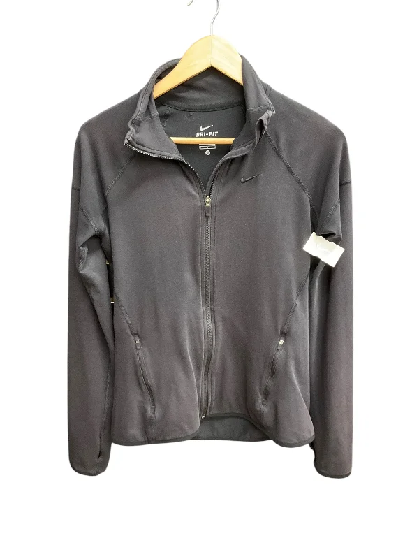 Athletic Jacket By Nike In Black, Size: M Edgy Men's Punk