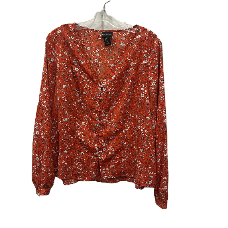 Top Long Sleeve By Rachel Zoe In Red, Size: Xl Bold Men's Statement