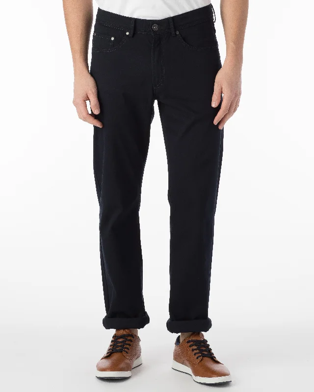 Ballin Pants - Crescent Pima Twill - Navy Polished Men's Satin