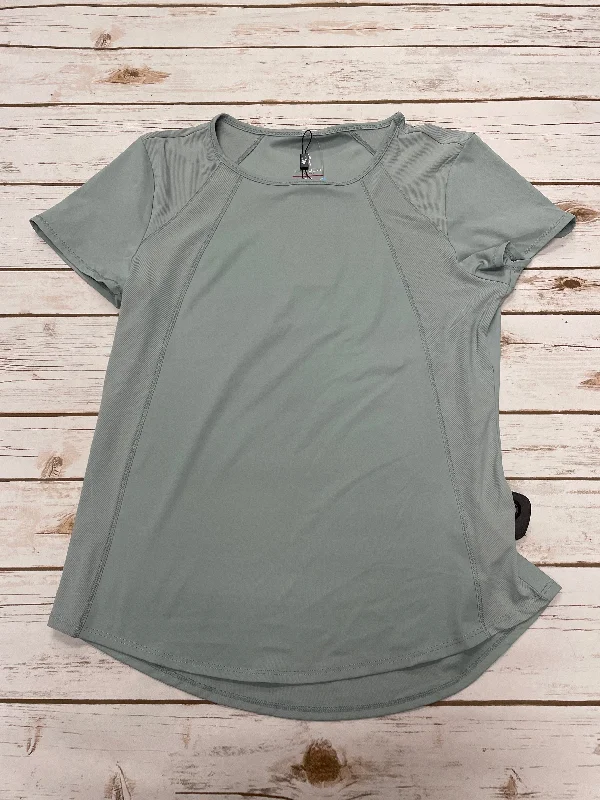 Athletic Top Short Sleeve By Spyder In Green, Size: M Laid