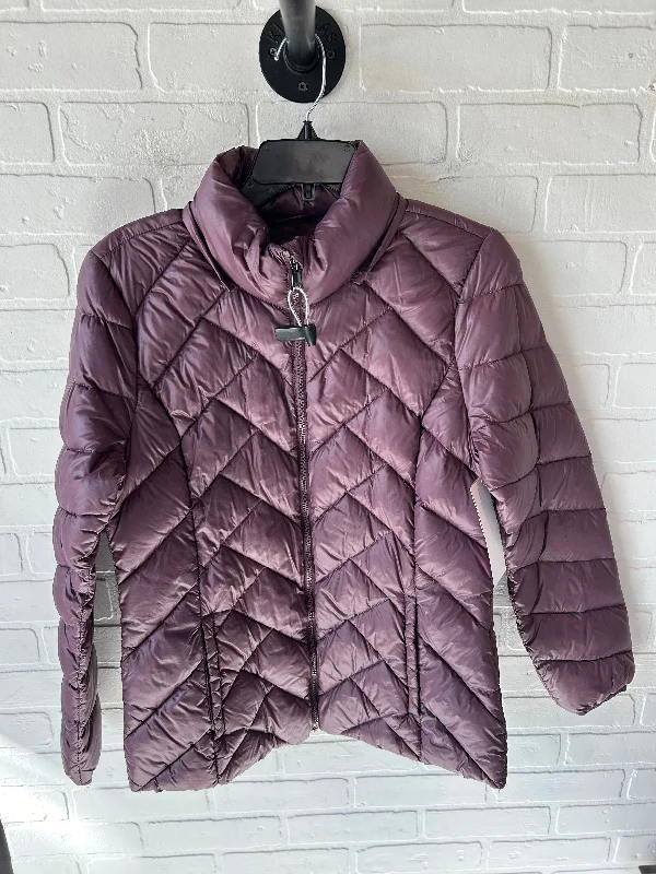 Coat Puffer & Quilted By London Fog In Purple, Size: M Cozy Men's Winter