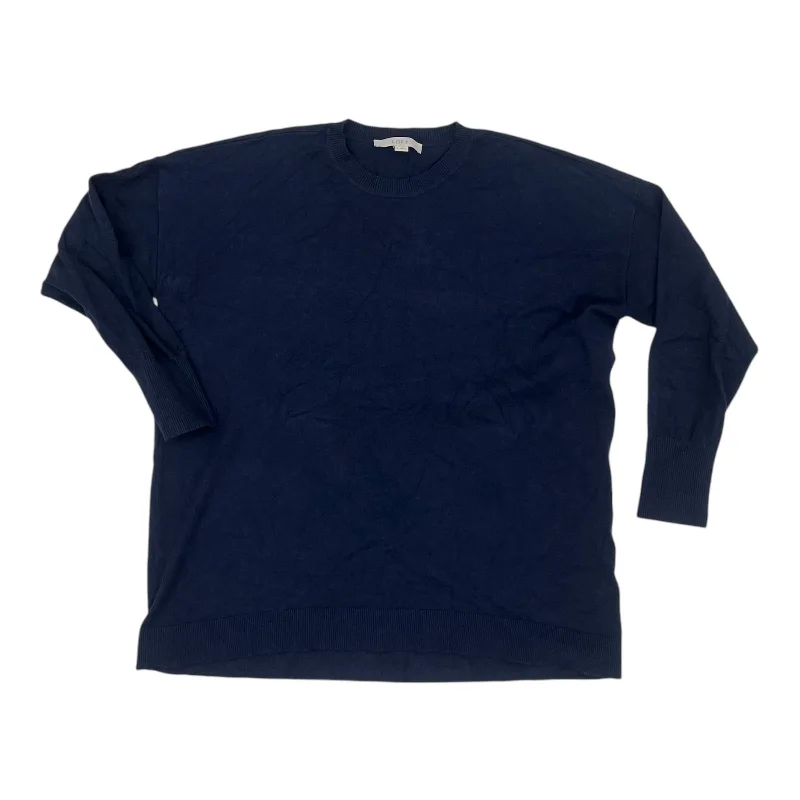 Top Ls By Loft In Navy, Size:Xl British Gentleman Style