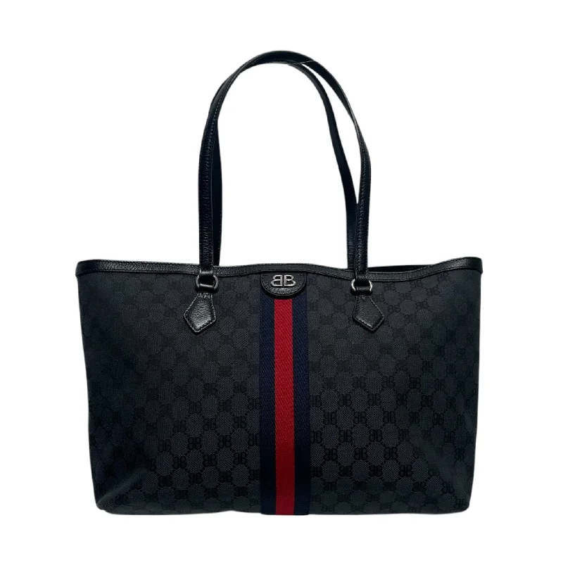 GUCCI/Tote Bag/Gray/Monogram/ Laid