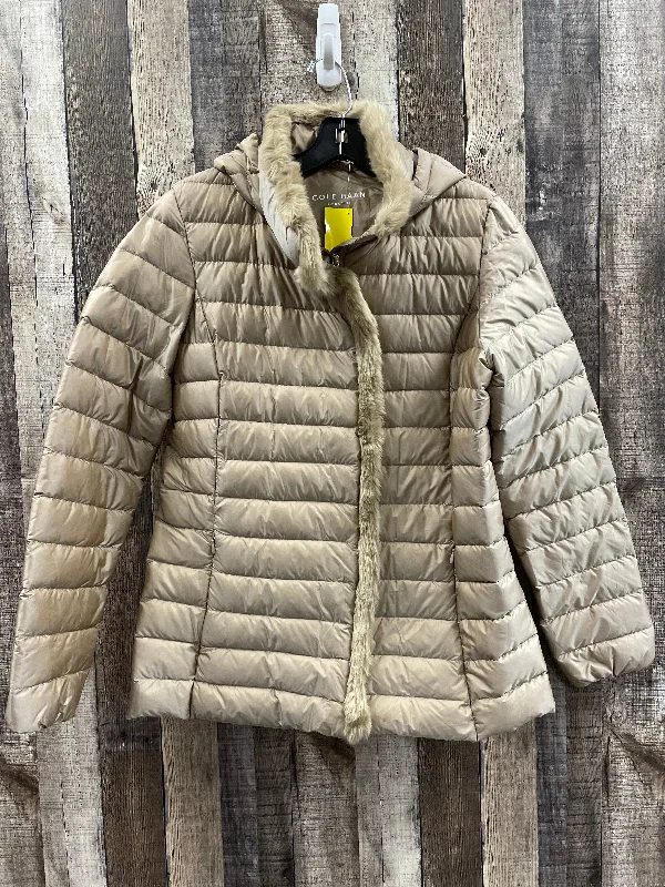 Coat Puffer & Quilted By Cole-haan In Brown, Size: M Preppy Men's College