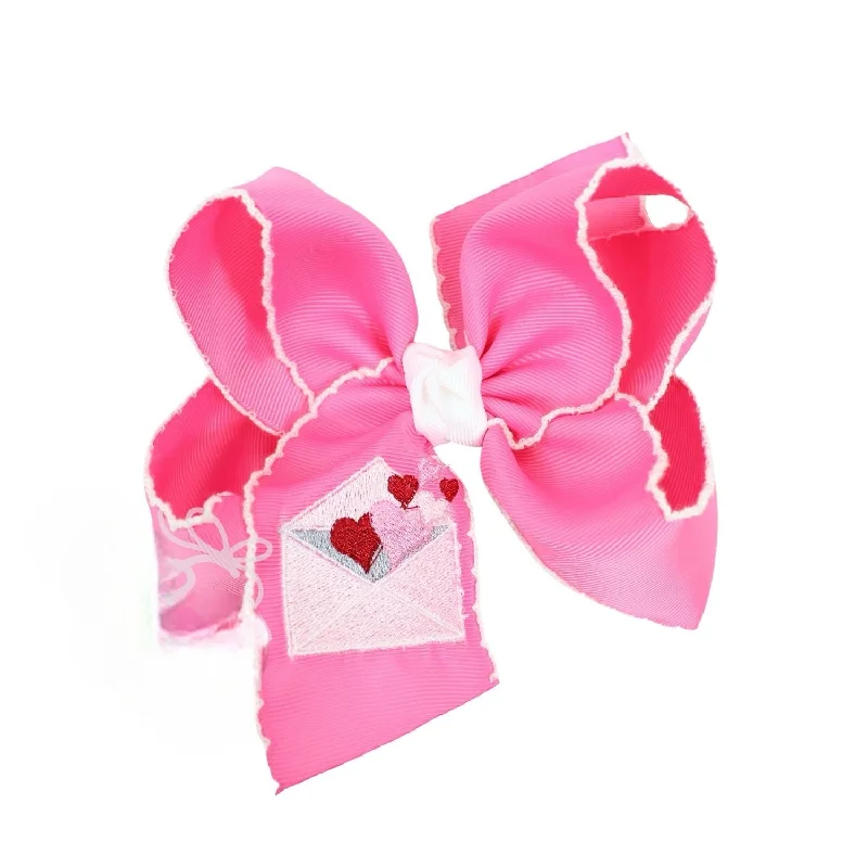 White Letter Heart Bow Youthful Men's Pop