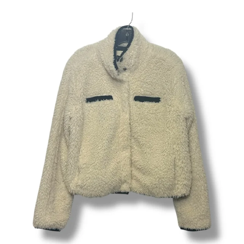 Jacket Faux Fur & Sherpa By Thread And Supply In Ivory, Size: M Relaxed Men's Australian 
