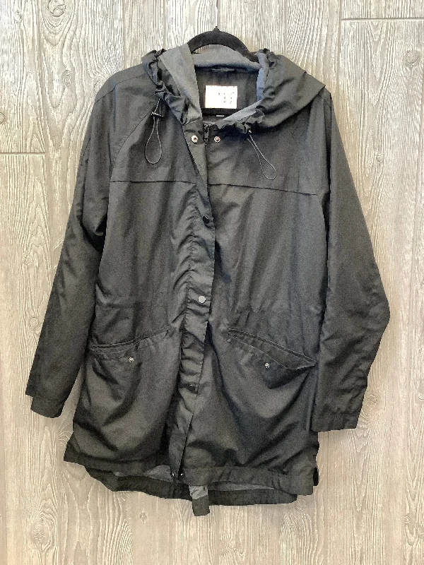 Coat Raincoat By A New Day In Black, Size: Xxl Sleek Men's Contemporary 