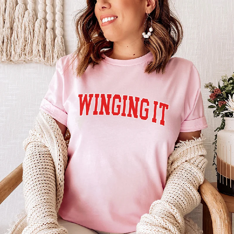 Winging It Varsity T-Shirt Relaxed Men's Beach