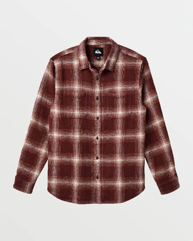 DNA Long Sleeve Flannel Shirt - Brown Stone Trendy Men's Bucket