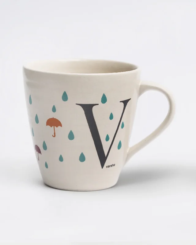 Alphabet V Mug - Stoneware Dynamic Men's High