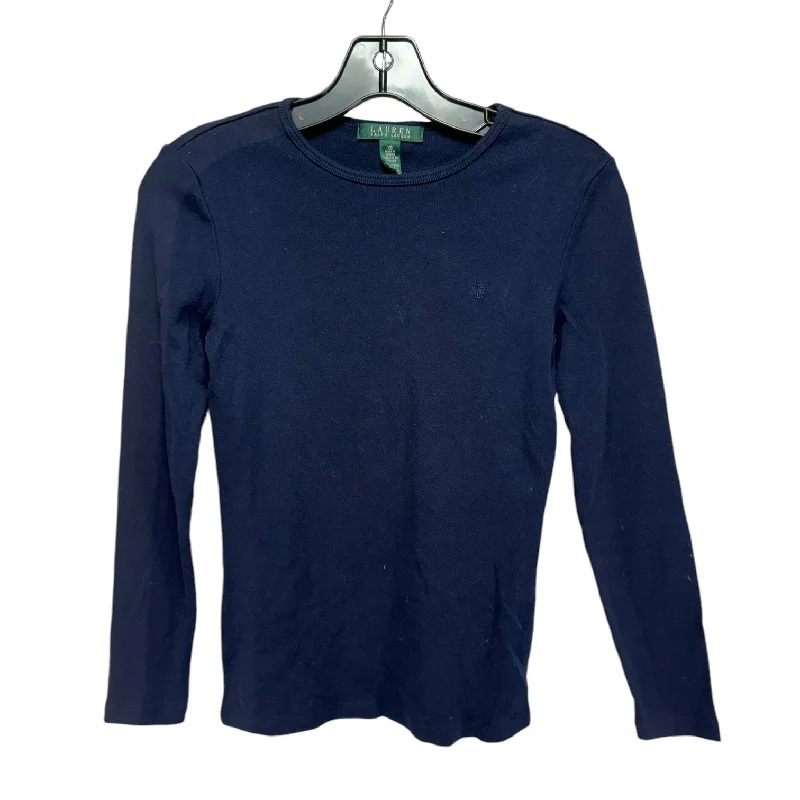 Top Long Sleeve By Lauren By Ralph Lauren In Navy, Size: Xs Practical Men's Multi