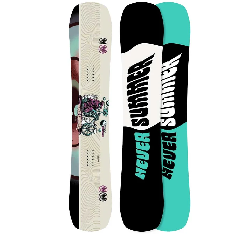 Never Summer Proto Slinger Men's Snowboard 2024 Cool Men's Distressed