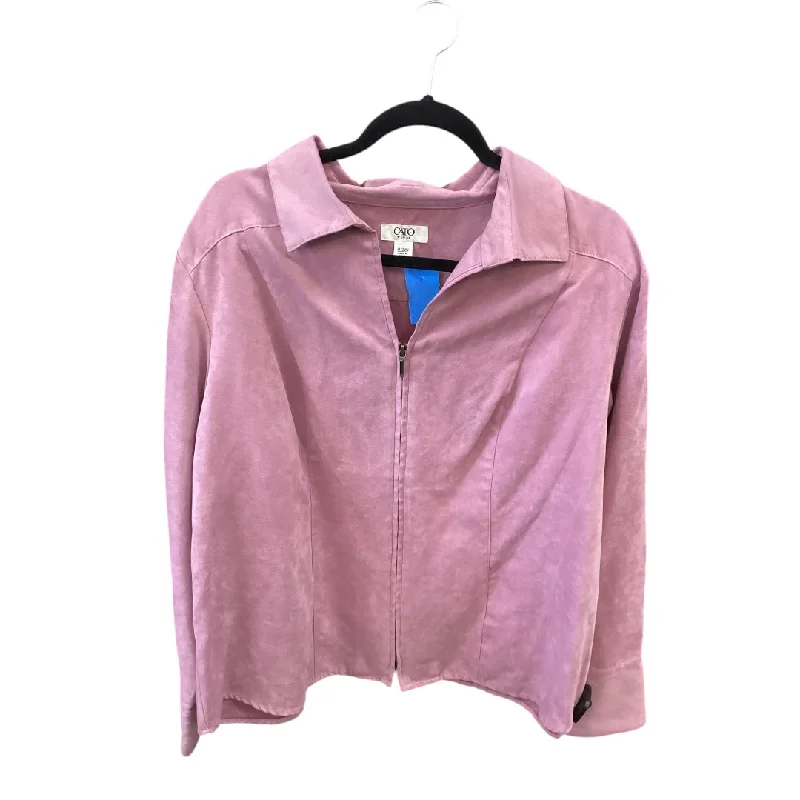 Jacket Other By Cato In Pink, Size: 1x Sporty Men's Tennis