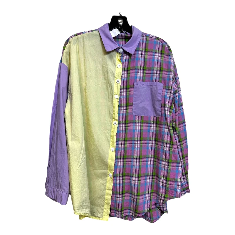 Top Long Sleeve By Clothes Mentor In Pastel, Size: XL Dynamic Men's Moto