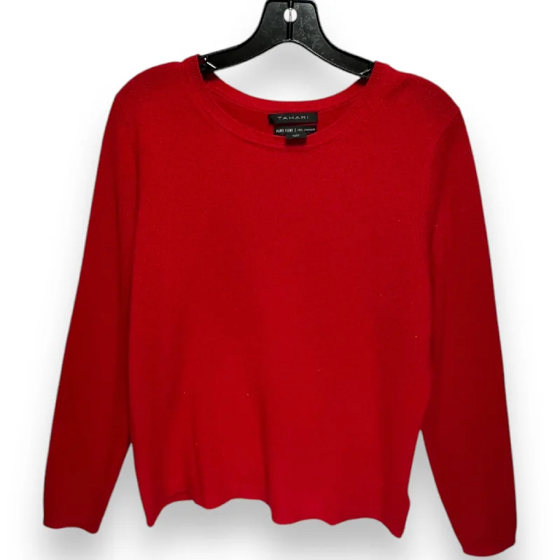 Sweater Cashmere By T Tahari In Red, Size: Xl Refined Men's Classic 