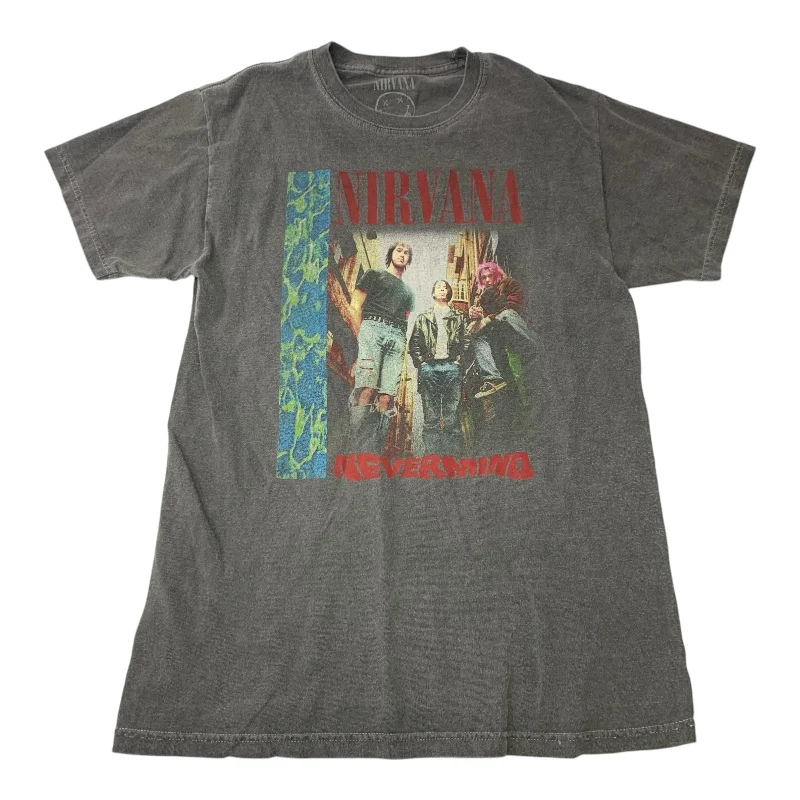 Top Short Sleeve By Clothes Mentor In Grey, Size: S Sporty Men's Athleisure 