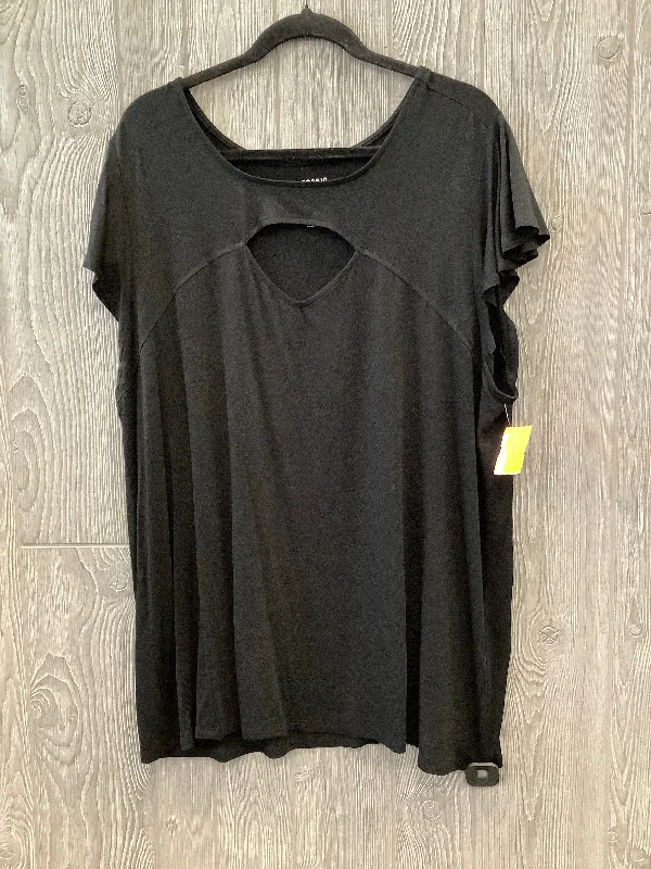 Top Short Sleeve By Torrid In Black, Size: 3x Elegant Men's Cashmere