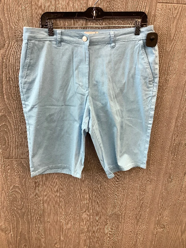 Blue Shorts Clothes Mentor, Size 12 Monochromatic Office Style