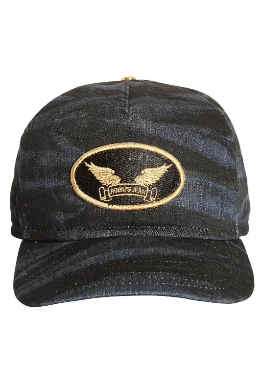 ROBIN'S PATCH CAP IN BLUE BLACK Classic Men's Pin