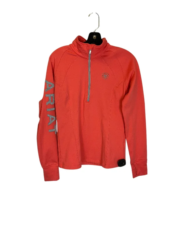 Athletic Jacket By Ariat In Coral, Size: S Beach