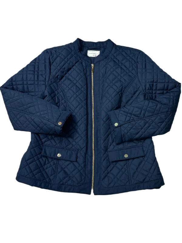 Coat / Jacket Puffer & Quilted By Charter Club In Navy, Size: Xl Cozy Men's Winter