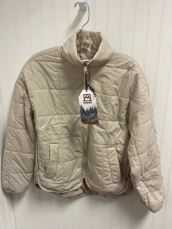 Jacket Puffer & Quilted By Avalanche In Beige, Size: S Laid