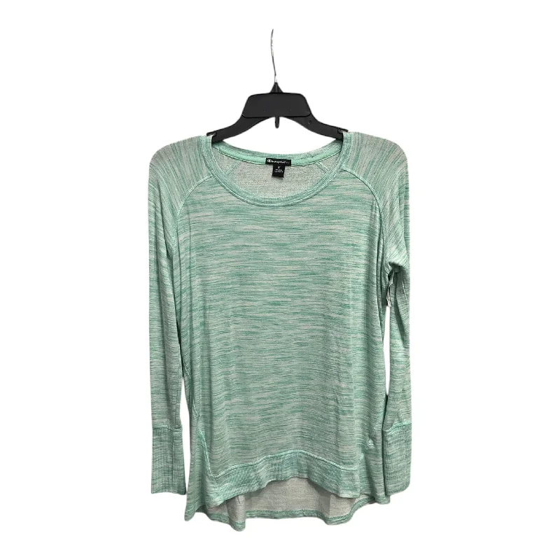 Athletic Top Long Sleeve Crewneck By Champion In Mint, Size: M Artistic Men's Hand