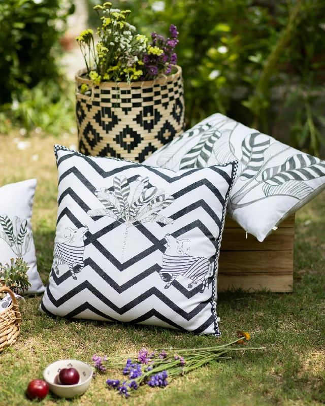 Gaiya Chevron Cushion Cover Traditional Men's Wool