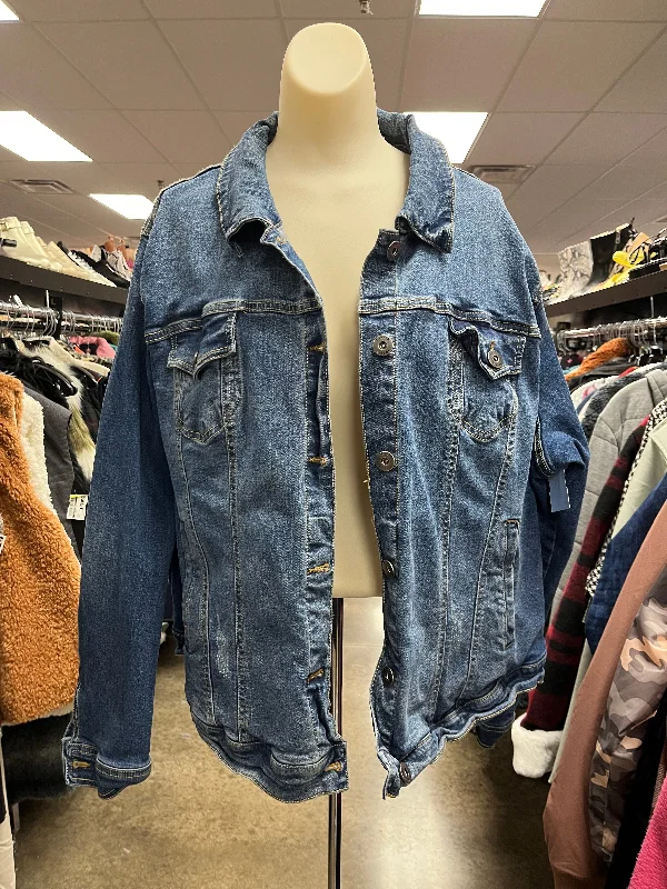 Jacket Denim By Torrid In Blue Denim, Size: 3x Bold Men's Animal