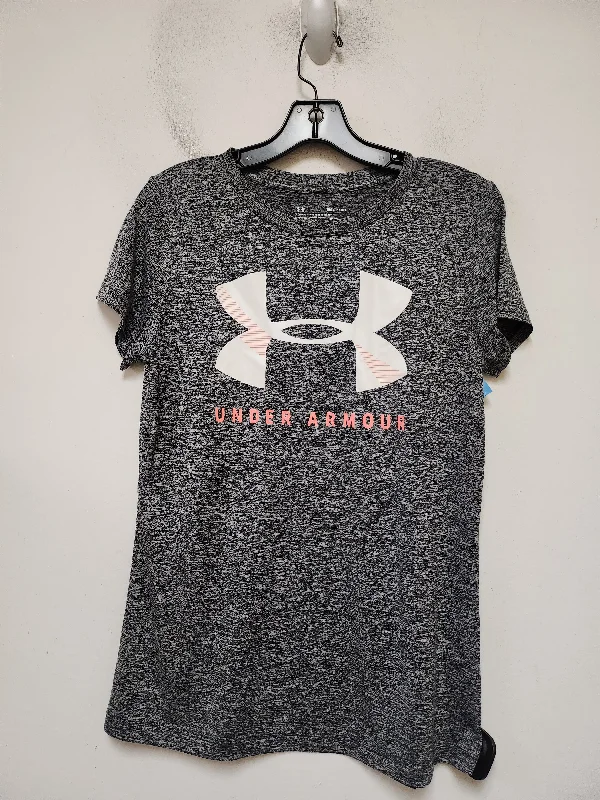 Athletic Top Short Sleeve By Under Armour In Grey, Size: S Youthful Men's Anime