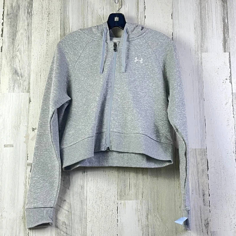 Athletic Jacket By Under Armour In Grey, Size: S Polished Men's Silk