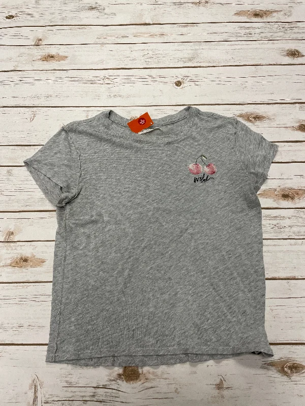 Top Short Sleeve By We The Free In Grey, Size: M Monochromatic Office Style