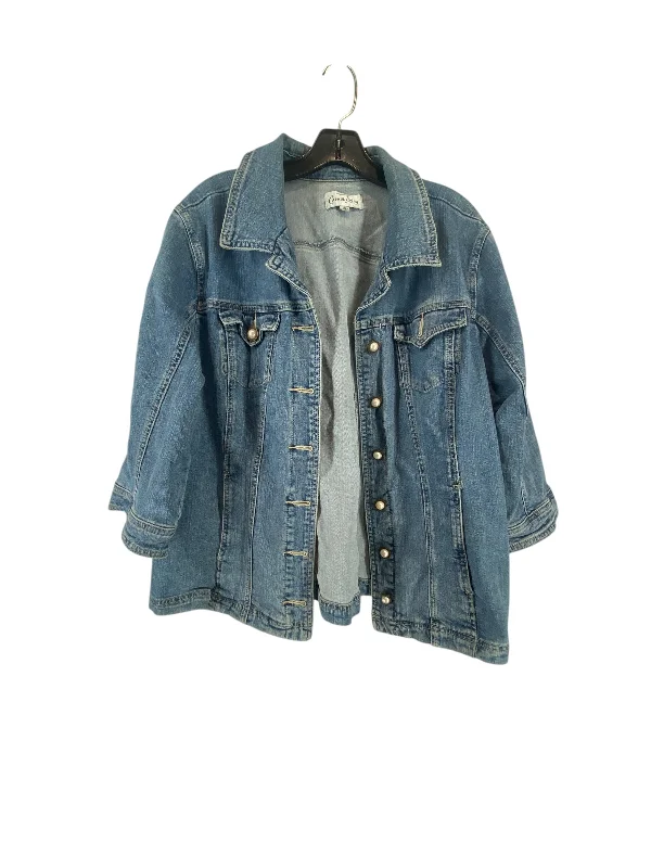 Jacket Denim By Clothes Mentor In Blue Denim, Size: 1x Elegant Men's Cashmere